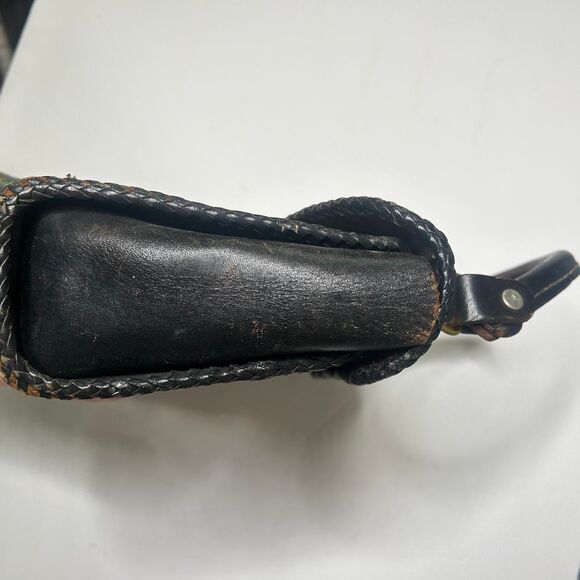 Vintage Tooled Leather Western Satchel Bag - Picture 7 of 8